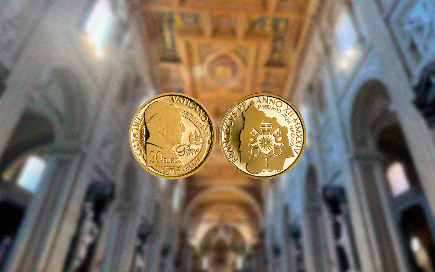 Vaticano lança moeda de ouro pelos 95 anos dos Pactos de Latrão