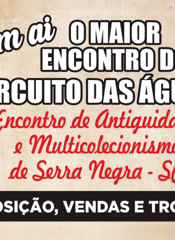 Serra Negra recebe feira de antiguidades e colecionismo com entrada gratuita