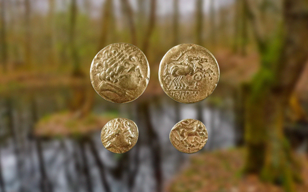 Moedas de ouro celtas de 2.300 anos são encontradas em pântano suíço