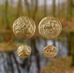 Moedas de ouro celtas de 2.300 anos são encontradas em pântano suíço