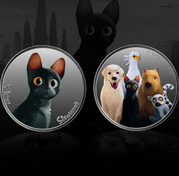 Banco da Letônia lança moeda de prata inspirada no filme Flow