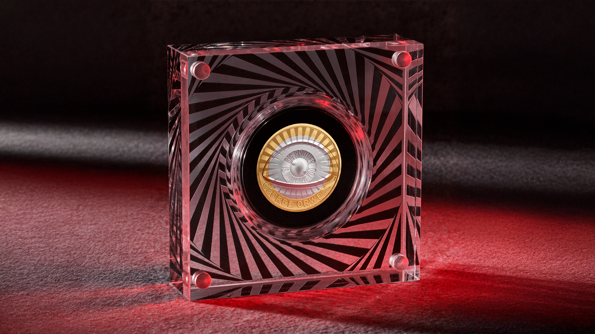 o Grande Irmão está te observando: Uma nova série de moedas comemorativas homenageia George Orwell