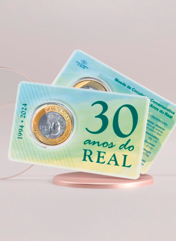 Casa da Moeda do Brasil lança moeda comemorativa pelos 30 anos do Real com tiragem limitada