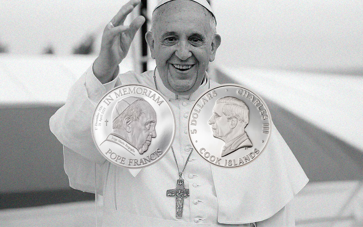 Papa Francisco ganha homenagem póstuma em moeda das Ilhas Cook