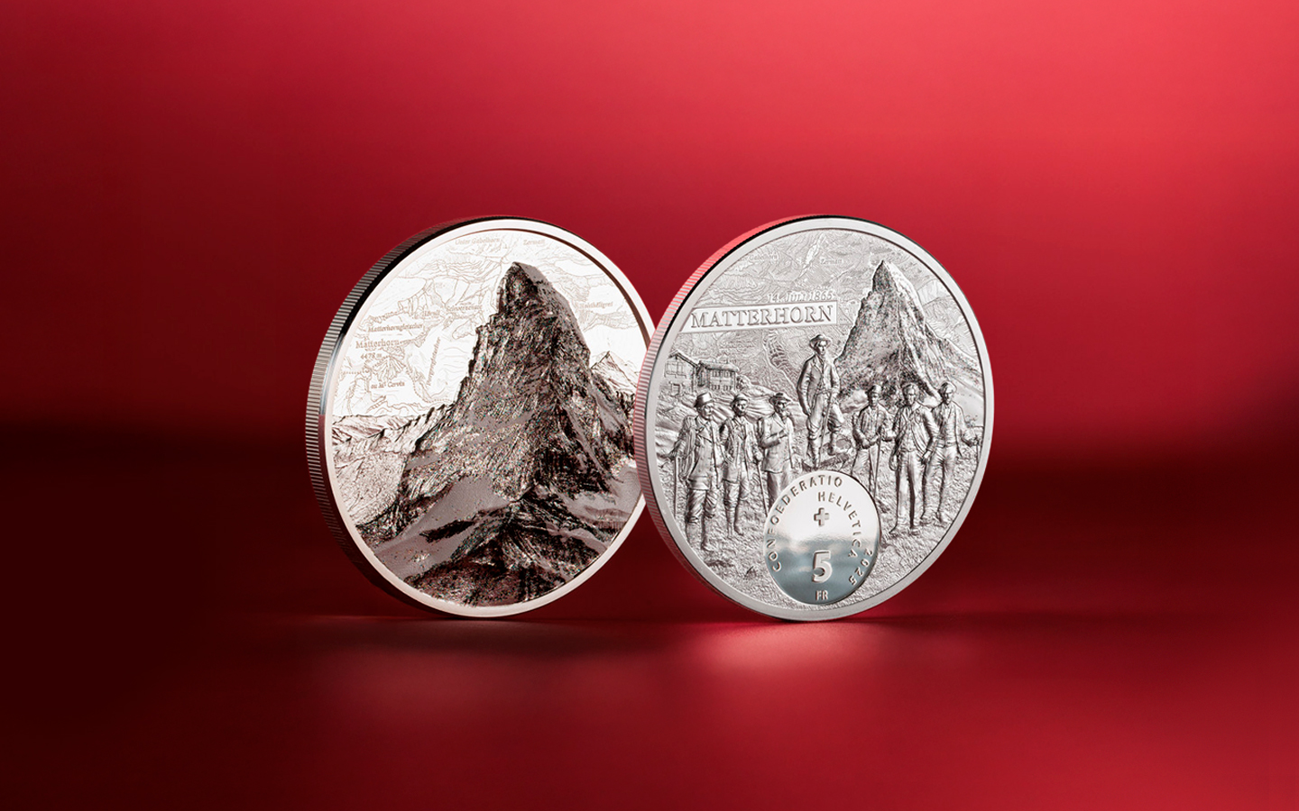 Suíça lança moeda Matterhorn 2025 com tecnologia que transforma metal em arte tridimensional