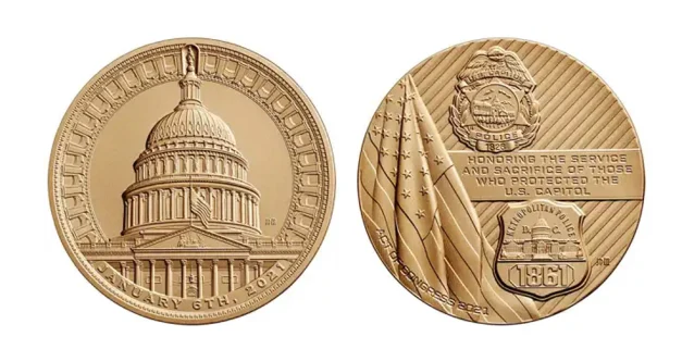 Casa da Moeda dos EUA retira medalha do 6 de janeiro de seu site