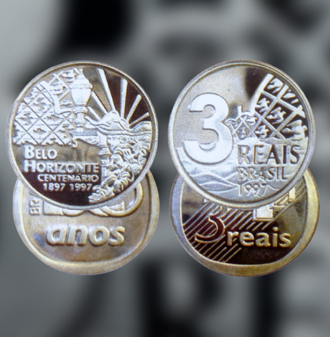 Voce sabia que o  real brasileiro já teve moeda de “3 reais”