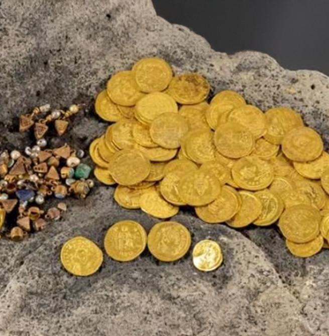 Tesouro bizantino encontrado em cidade cristã perto do Mar da Galileia revela riqueza antes de invasão persa