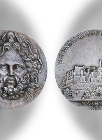 Medalha rara dos Jogos Olímpicos de 1896 vai a leilão na Itália