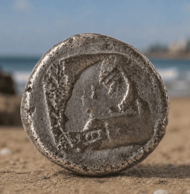 Moeda de 2.500 anos é encontrada em praia de Israel
