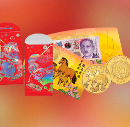 Cavalo galopa das lendas chinesas às notas comemorativas