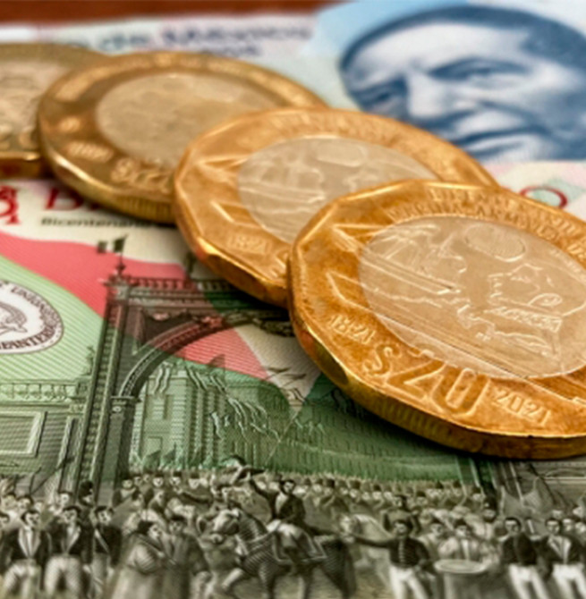 Enquanto a nota se despede, as moedas bimetálicas de 12 lados entram em cena no México