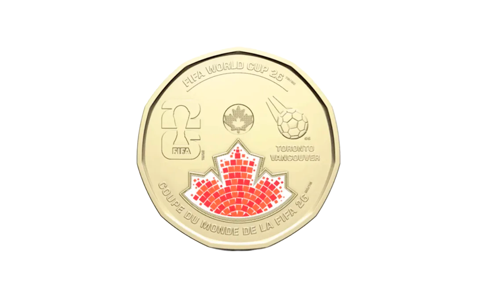 Canadá põe moeda da Copa de 2026 em circulação e aposta no efeito colecionador