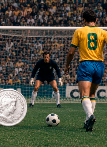 Por que um jogador da Copa de 1970 tem o nome de uma moeda tirada de circulação há 84 anos