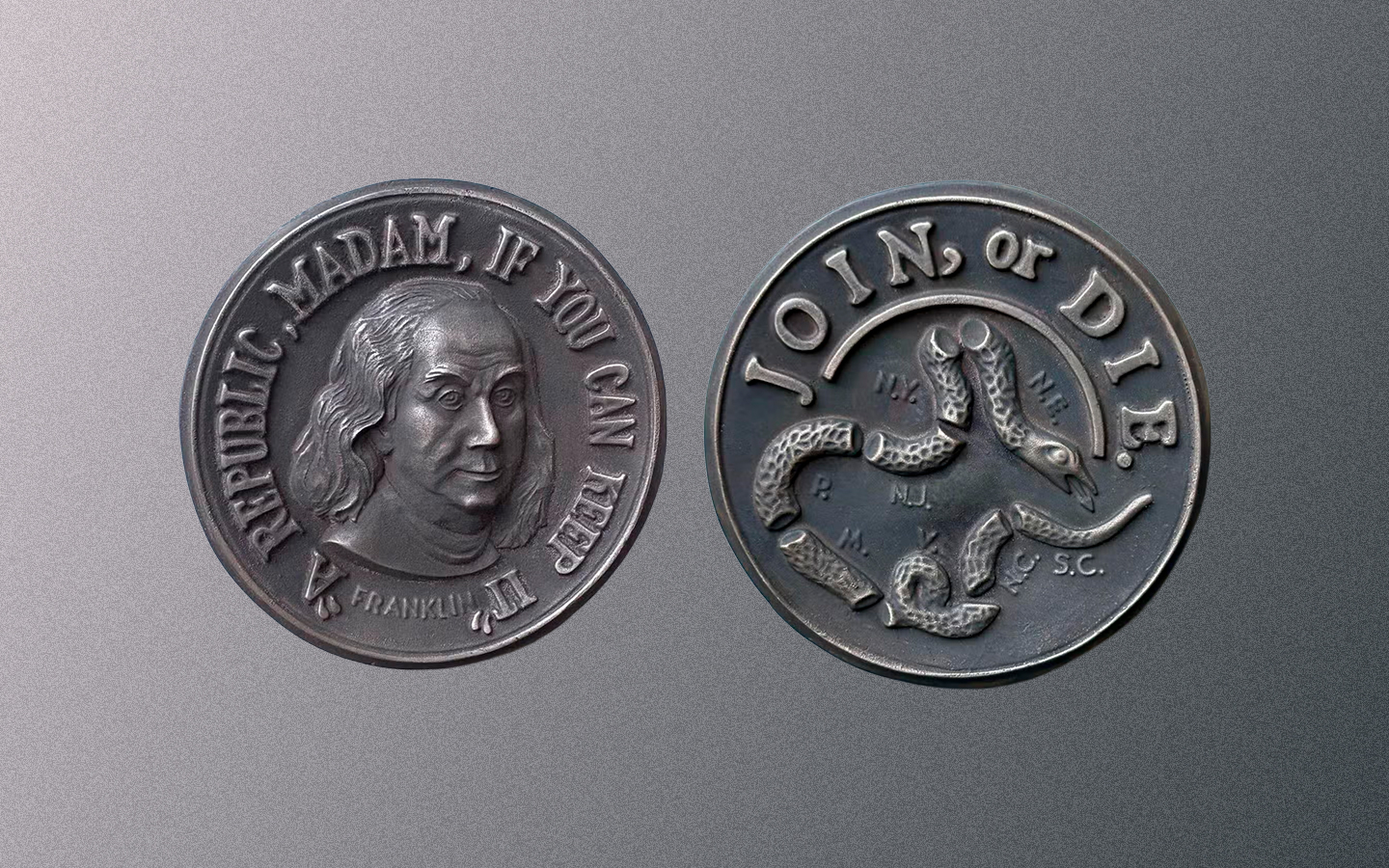 Medalha com Benjamin Franklin vence concurso e destaca força simbólica da numismática