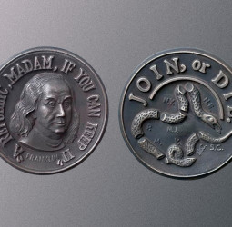 Medalha com Benjamin Franklin vence concurso e destaca força simbólica da numismática