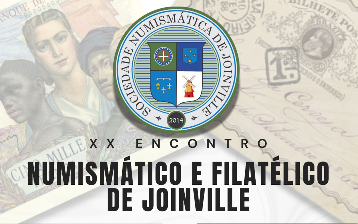 Encontro numismático e filatélico reúne colecionadores em Joinville no dia 7 de março